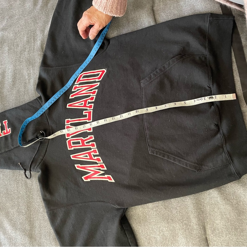 Vintage University Of Maryland Champion Reverse Weave Hoodie Sweatshirt Small - Picture 6 of 6